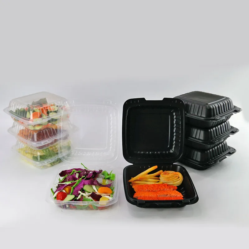 To go plastic containers for restaurant packaging Biodegradable food box microwave meal  lunch box storage containerheavy duty