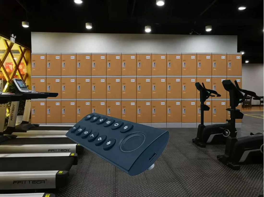 New Arrival Unique Design Rfic M1 Card Bracelet Gym Locker Electronic Rf Card Password Rfid Drawer Cabinet Lock with Fingerprint