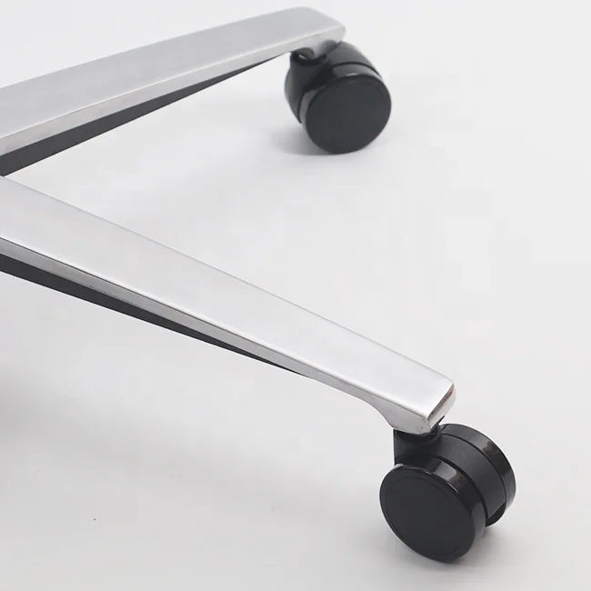 Chrome Leg Aluminum Alloy Rotate Chair Mesh Bases Office chair parts