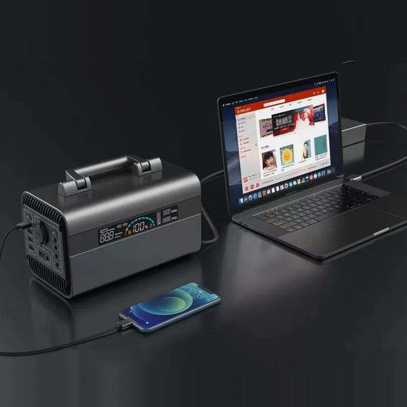 2021 Trending Products New Arrivals 600W  110V 220V Emergency Outdoor Portable Power Bank Car Charging Solar Power Station