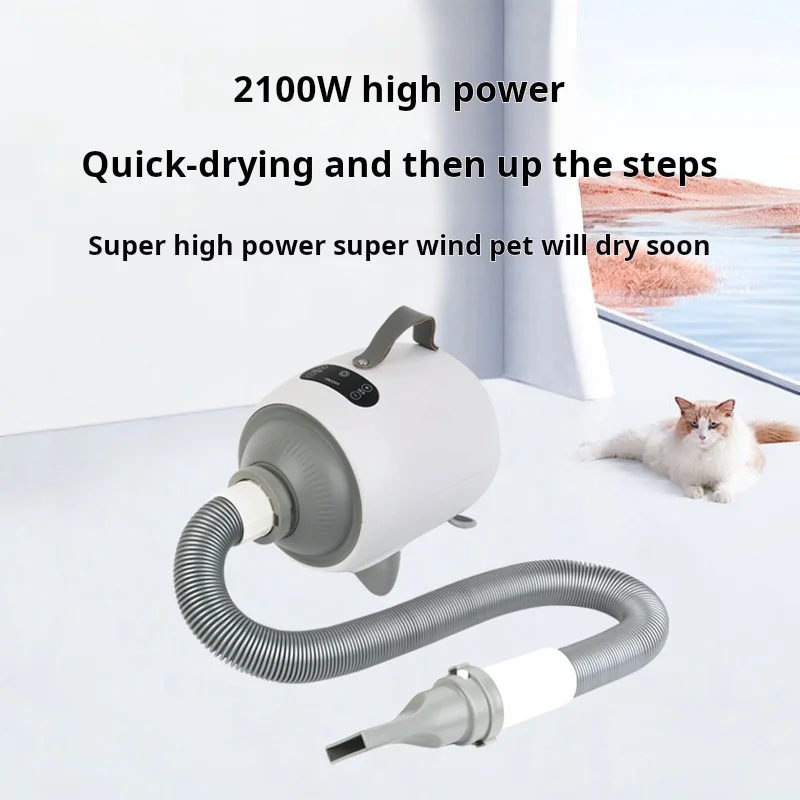 Intelligent and Large Dog Hair Dryer with Water Blower Cross-Border Automatic Pet Dryer Zipper Closure Backpack Design