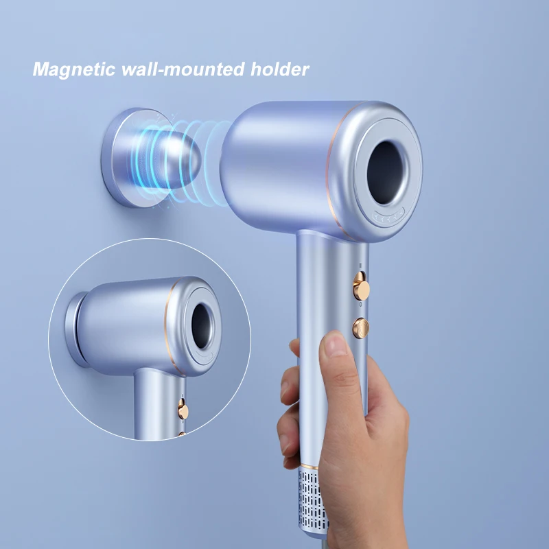 Modern BLDC high speed 1600W professional hair dryer ionic portable cold warm air blower