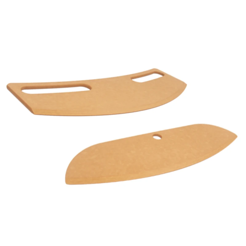 wooden pizza peel tools board barbecue shovel rocker pizza cutter knife sets High-density wood fiber suit