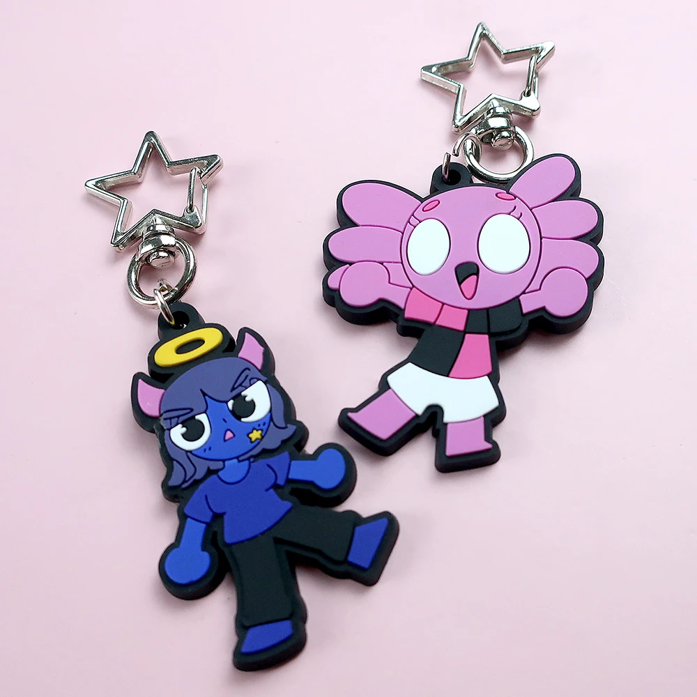 XP-Promos Personalized promotional soft pvc logo 2D rubber gift key chain custom logo letter keychain