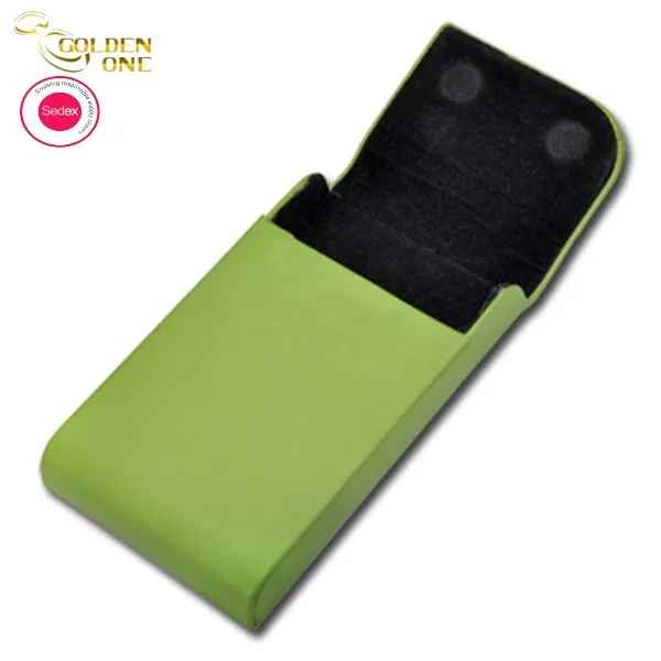 Hot Sale Women Custom Logo Color Pu Leather Stainless Metal Slim Credit Wallet Card Holder For Business Gift