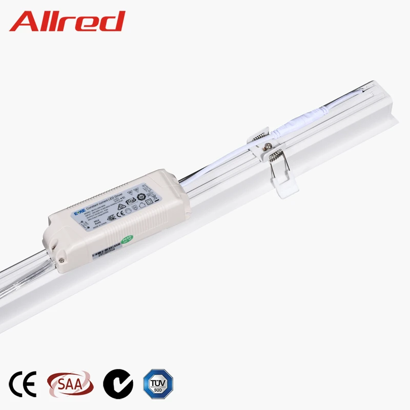 AC200-240V Professional Aluminum Pure White LED Tube Office Linear Light