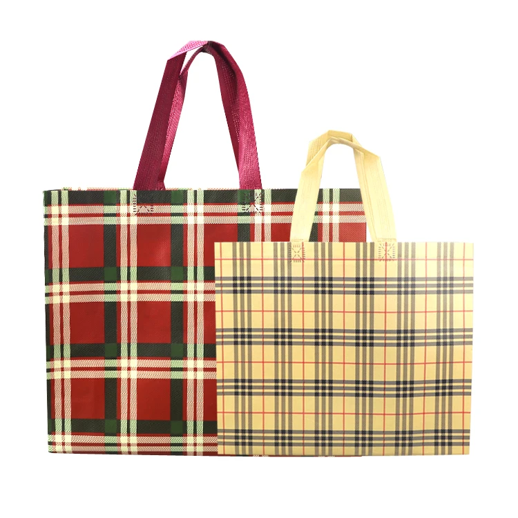 
Wholesale Custom Big Lamination PP Non Woven Tote Shopper Bags In Stock 