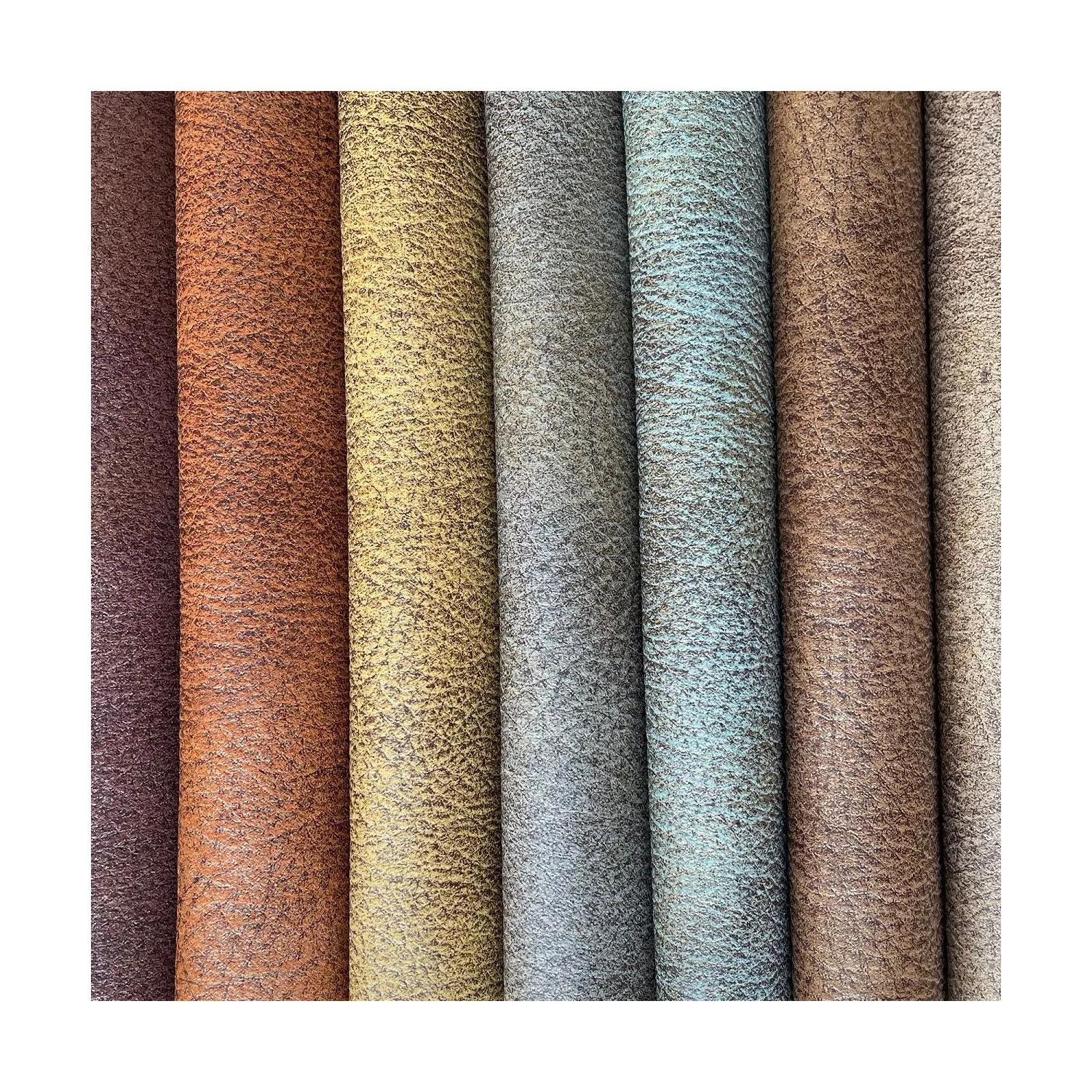 PU genuine leather hand feeling decorative   leathaire for furniture