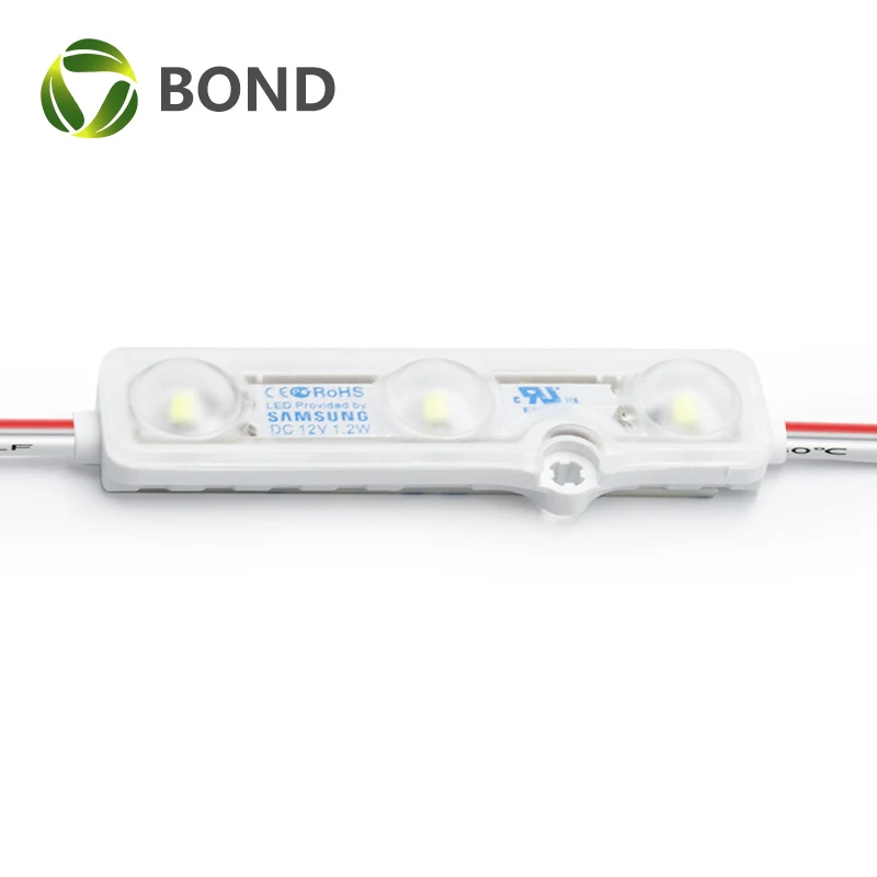 100 шт./лот светодиодный Инжекционный модуль 2835 SMD 3 светодиода водонепроницаемый IP68 12 В постоянного тока 1 5 Вт/шт. Светодиодный освещения для рекламного