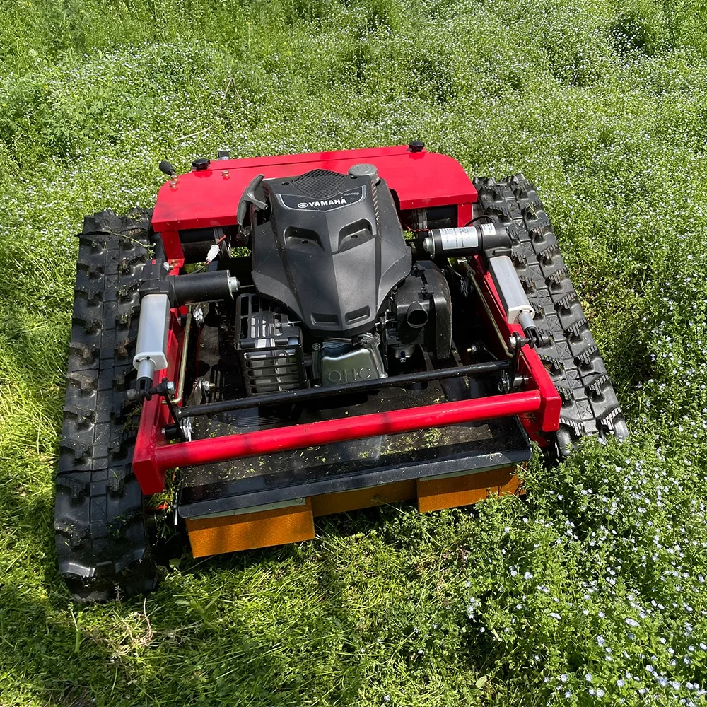 Factory Directly sale Gasoline Robotic Lawn Mower Crawler Remote Control Mower