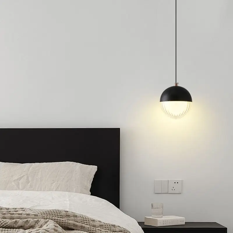 ZYL Modern Bedside Pendant Light Adjustable Height Acrylic Metal Decorative Switch for Home and Hotel Room Lighting Fixtures