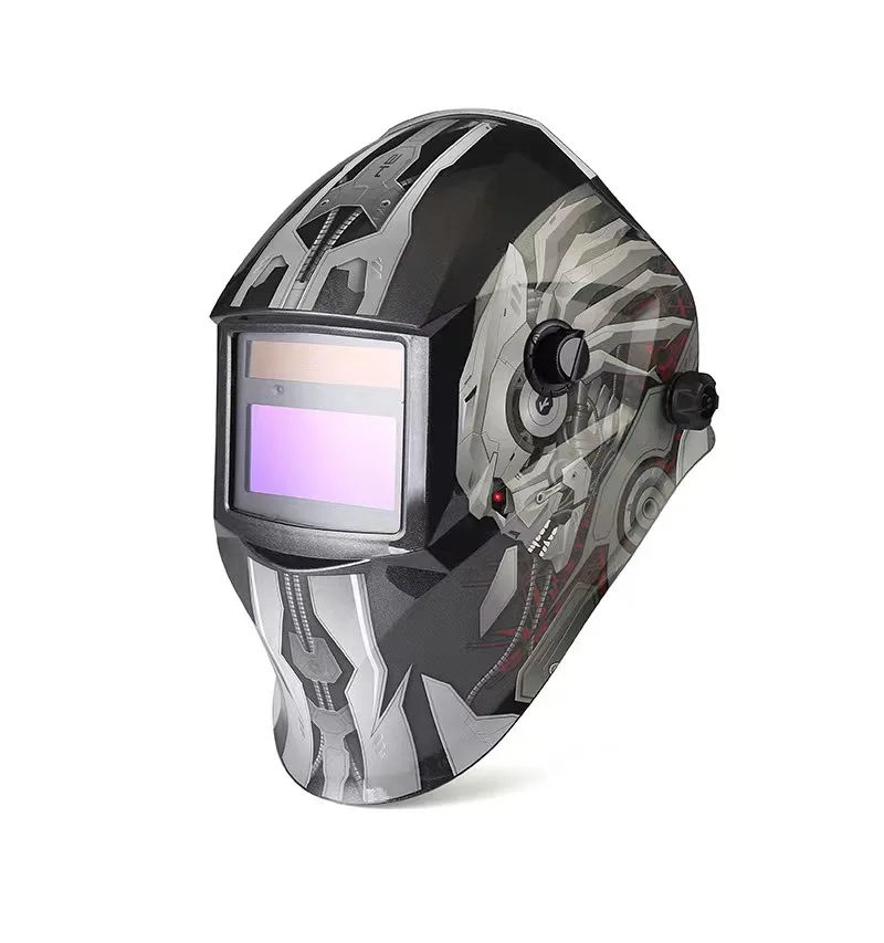 Factory Sell Blue Shark Head-mounted Solar Welding Helmet Adjustable Welding Helmet