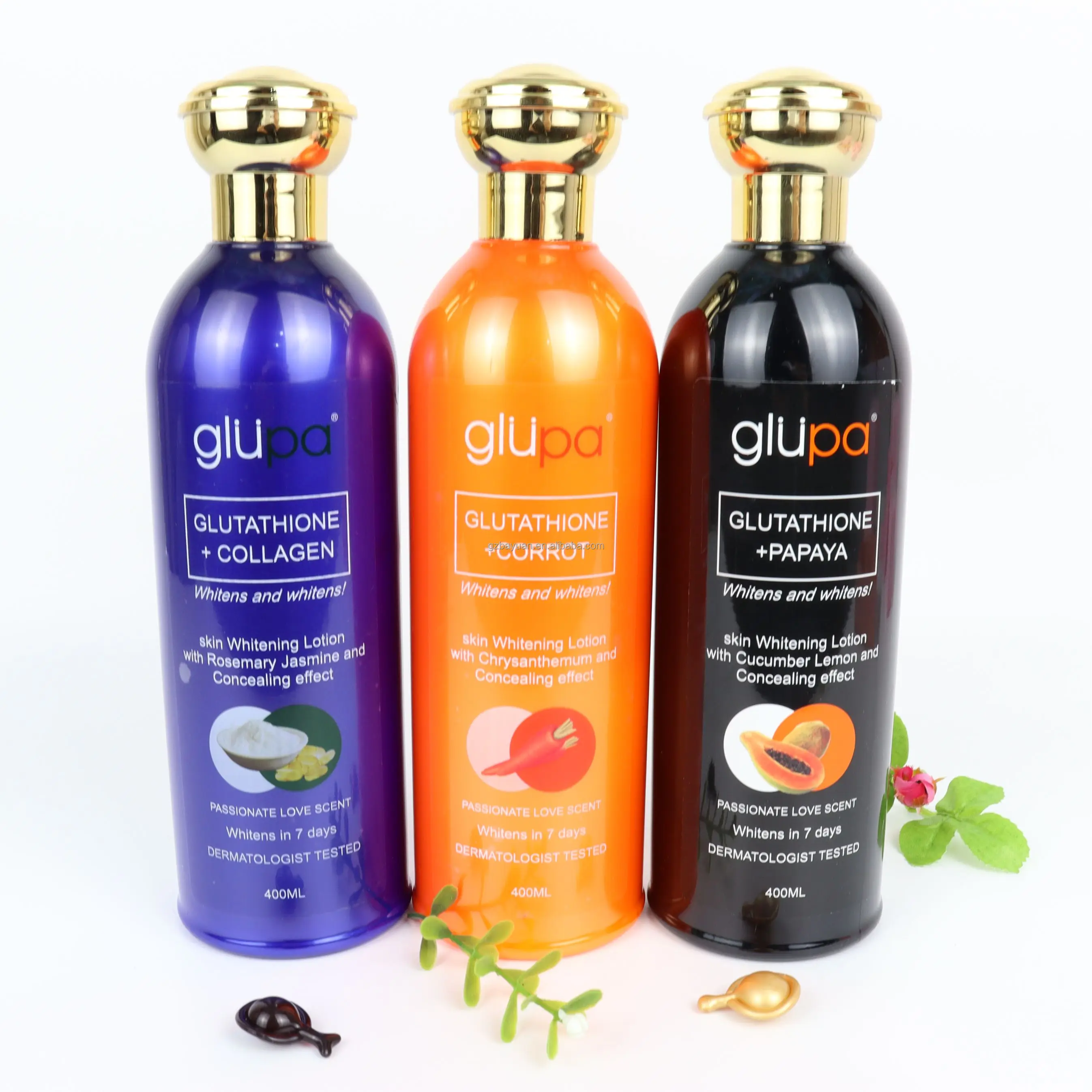 OEM Customize Glupa Scented Collagen Lighten Professional Care For Black Skin Whitening Body