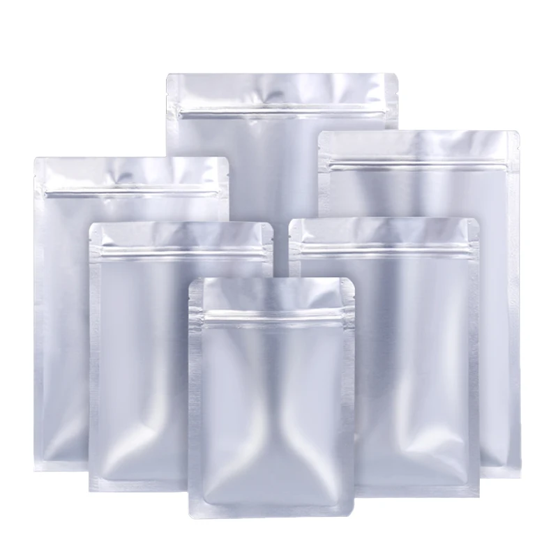 Resealed Aluminum Foil Ziplock Packaging Bag 23*35 Stand Up Custom Aluminum Foil Bags