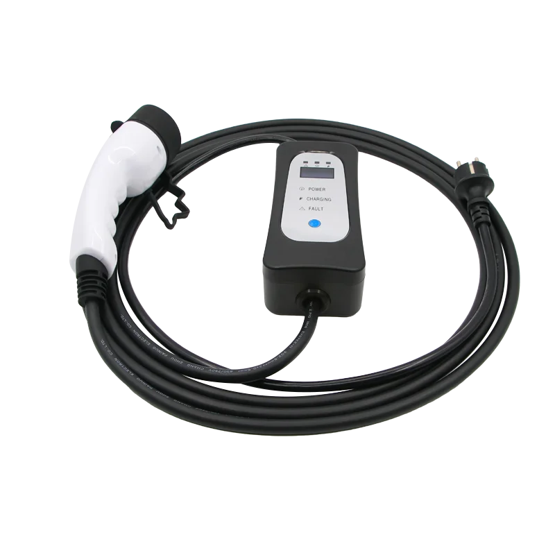 Ev зарядка 32a Тип 2 evse с cee штекер уровня зарядный кабель