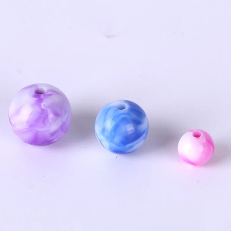 
Best Sellers Pattern Straight hole Acrylic Plastic beads beads Pearl 
