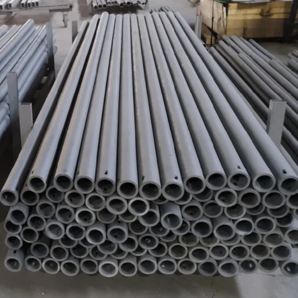 Высокотемпературная устойчивая реакционная Спеченная SIC карбид кремния роликовая сизическая трубка для печи