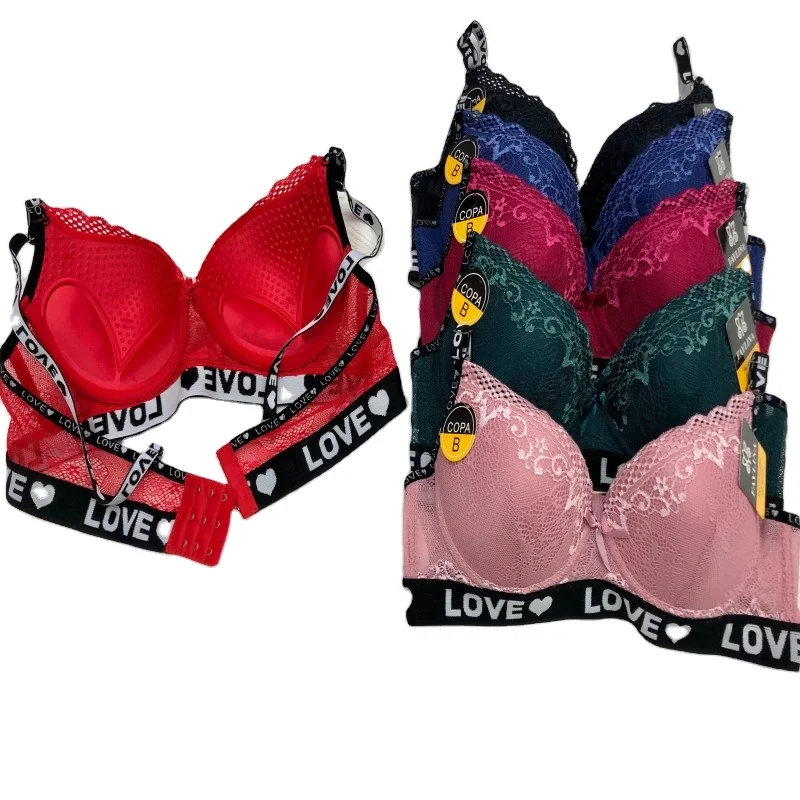 Floral Comfortable Underwear Ensembles Soutiengorge Et Slip Brazieres Bralette For Women Sujetador Sin Respaldo Lace Bra