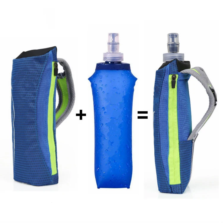 Индивидуальный Логотип 17oz 500ml гидратации мягкие спортивные складной Складная бутылка с водой TPU Мягкий фляга
