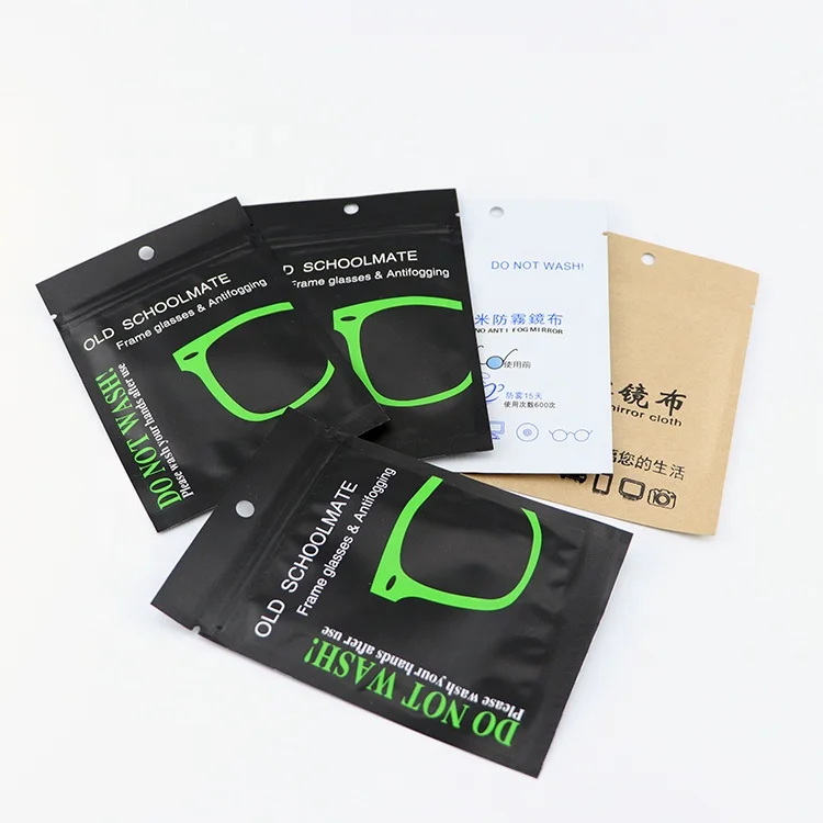Super water-soluble kids eyeglasses anti-fog cloth cheap dry anti fog cleaning cloth windshield