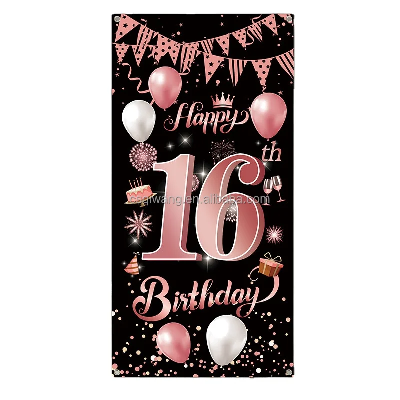 Custom Background Hanging Fabric Banner Decorations are Suitable for Various Festivals and Venues Christmas, Halloween, birthday