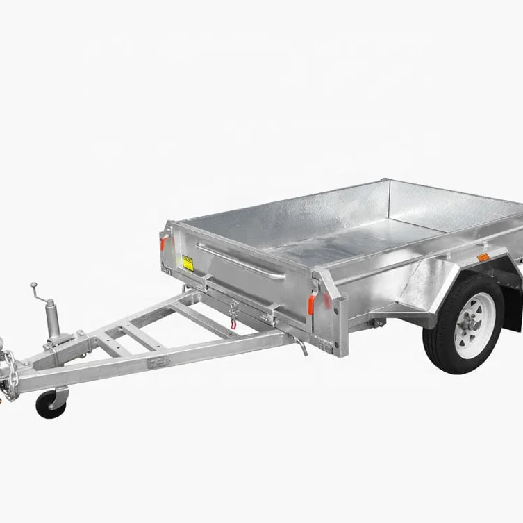 Factory Hot Sales 6*4 Car Trailers Galvanized Cargo & Box Utility Traile Single Axle Trailer