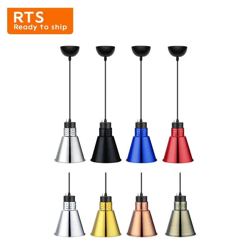 Stainless steel wire wheel heating pendant lamp Food Warmth Lamp Infrared heating lamp