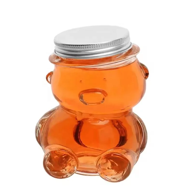 Wholesale Various Size Cute Teddy Bear Candy Jar Storage Bottle Creative Fruit