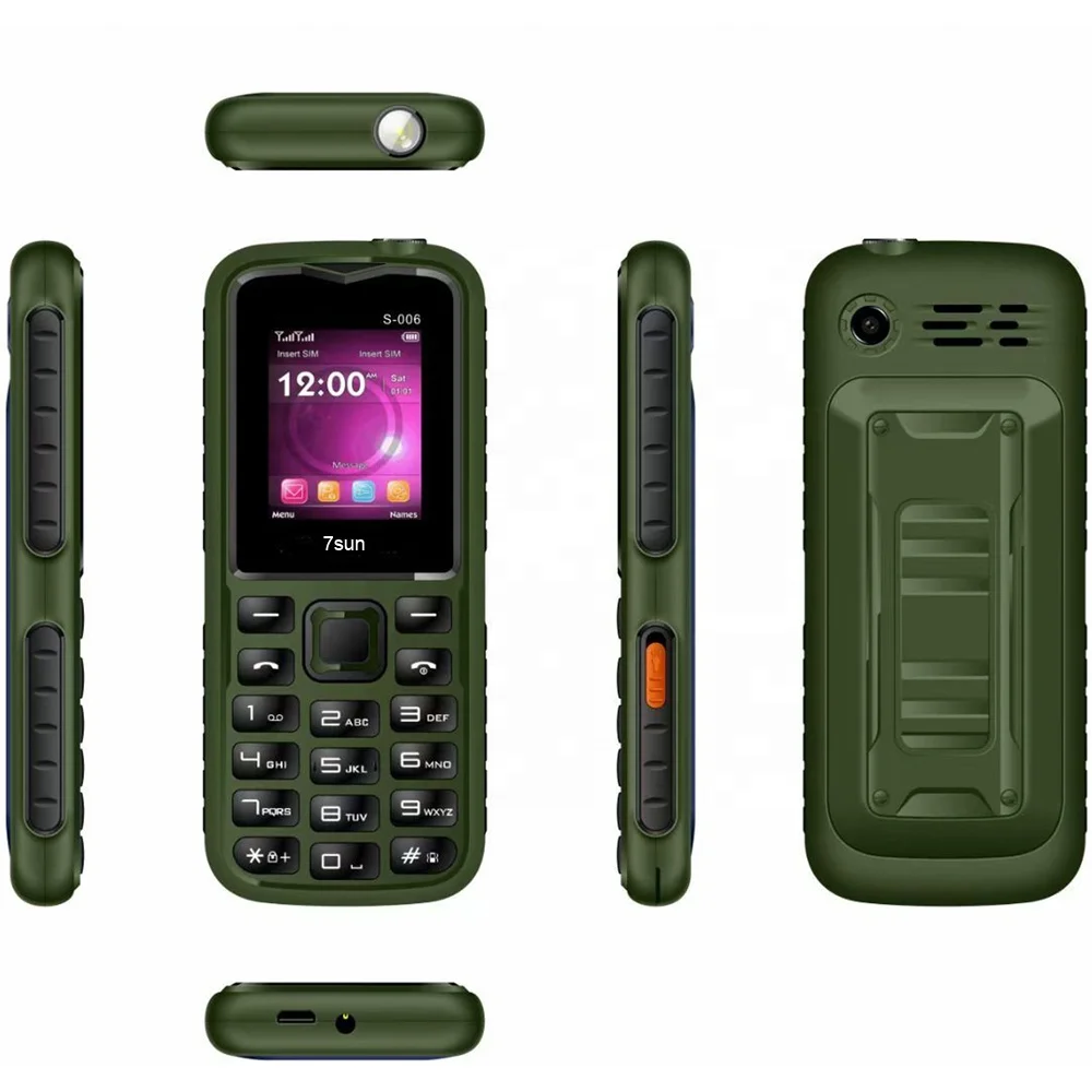 hot sellings 2023 S006 big battery rugged feature mobile phone with power bank