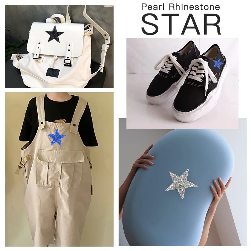 New Star Pearl Package Patch Ironing Applique Clothes Decoration Sewing Patch Clothes Bag Trousers And Shoes