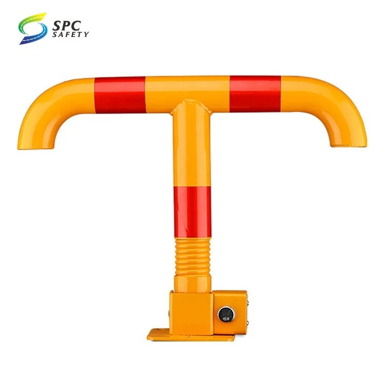 Hot sales Steel Reserved private car space protector manual parking blocker barrier ground Lock T shape Outdoor Parking Lock