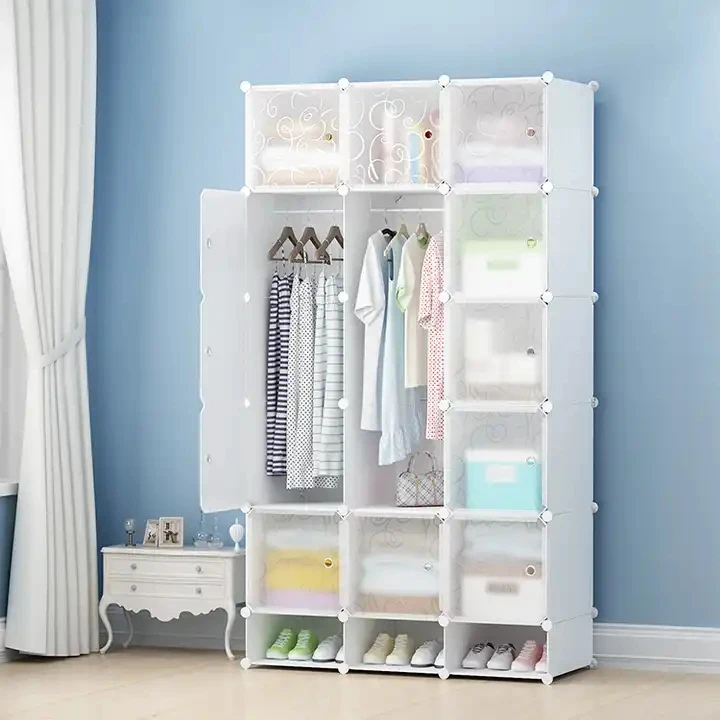Product Design Steel Metal Wardrobe Closet Put Cloths And Shoes Fitted Wardrobe Furniture Plastic New Bedroom Furniture Modern