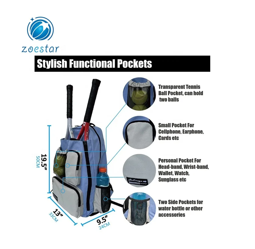 custom tennis racket bag Tennis backpack fasionalable tennis bags