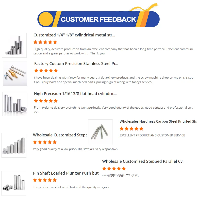 Non-Standard Customization Cnc Turning Parts High Precision Polishing Side Hole Stainless Steel Spline Shaft Dowel Pin