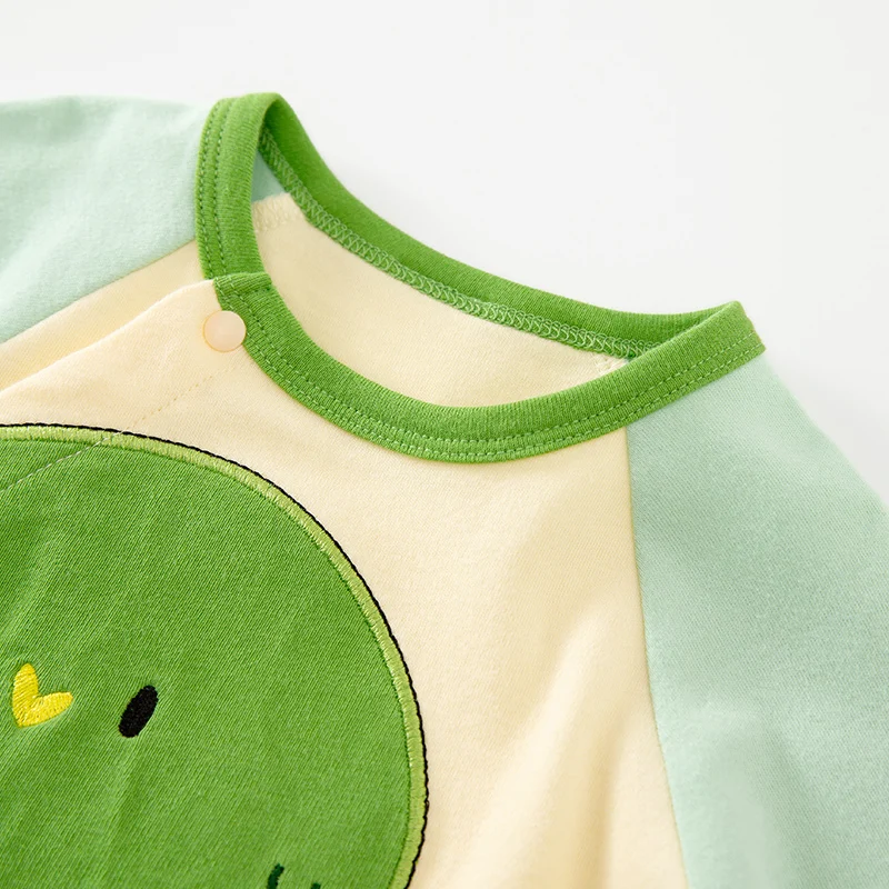 Cotton long sleeve dinosaur pattern unisex newborn baby costume baby jumpsuit