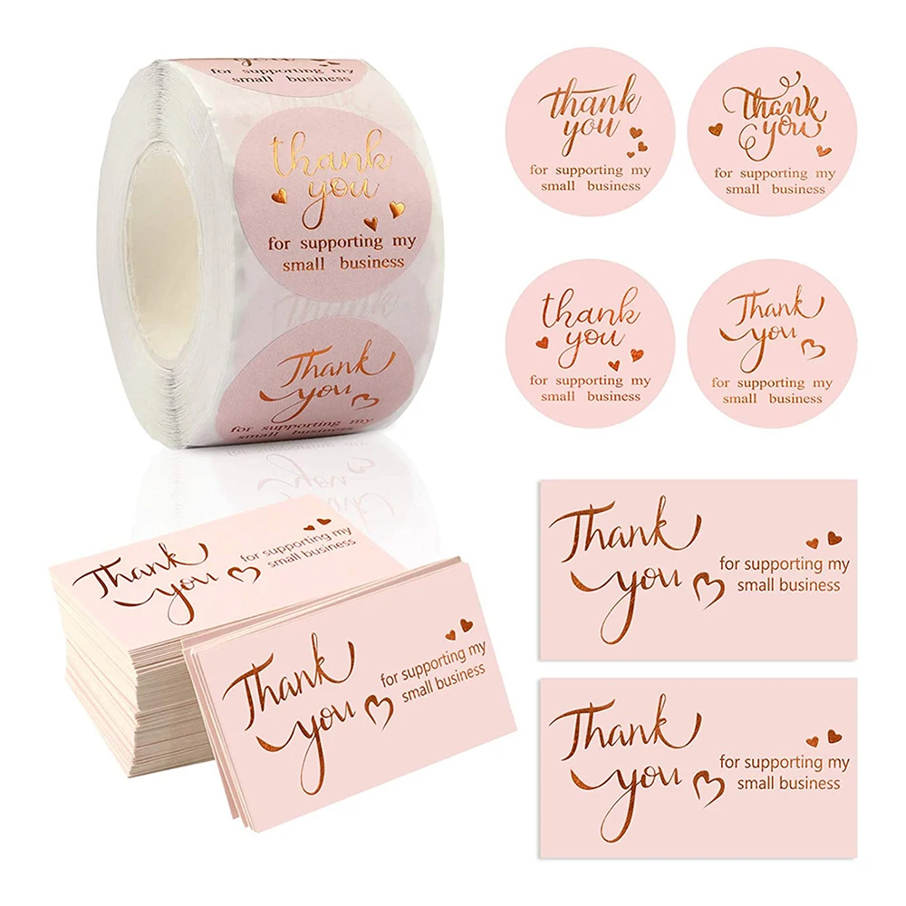 Factory Price Thank You Stickers For Food Thank You To Our Sponsors Vinyl Sticker Thank You Roll Sticker