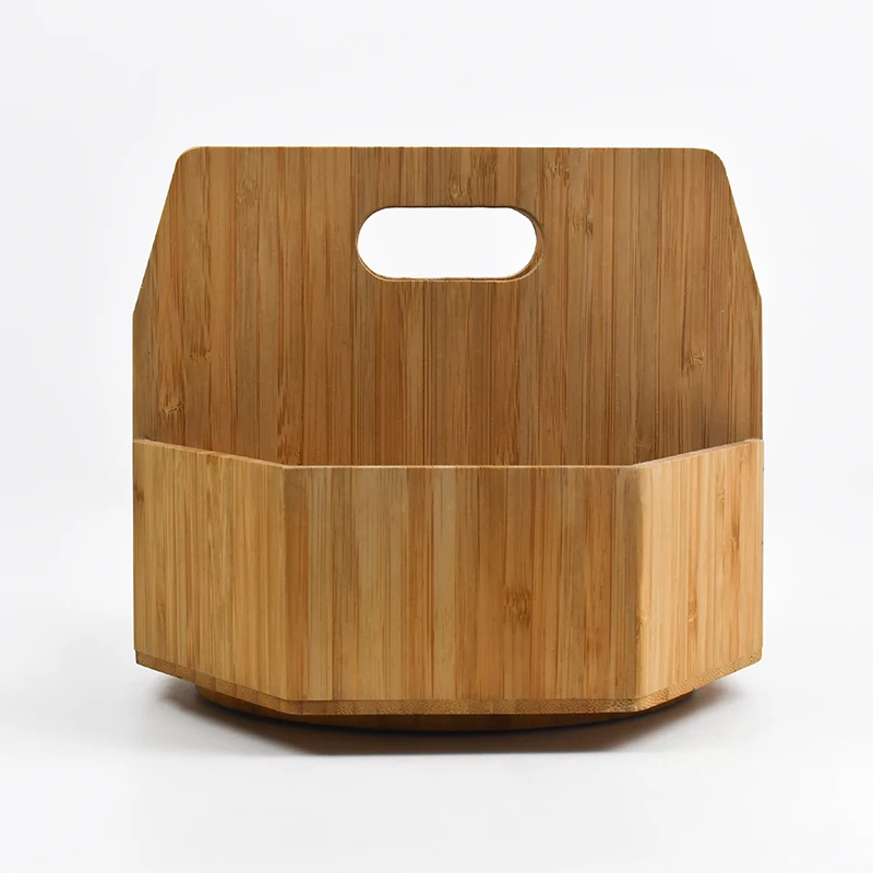 WDF Eco Friendly pen organizer for desk display stand for office desktop stationery organizer bamboo pen holders