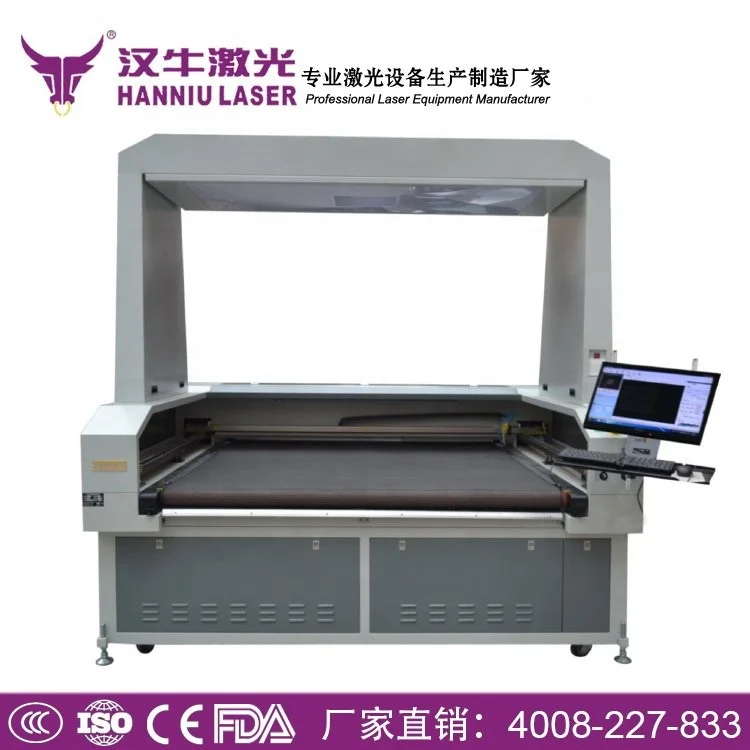 H1814ST Digital Printing Intelligent Laser Cut  Cloth  Laser Cutter High Precision Quality CCD  Laser Cutting Mach