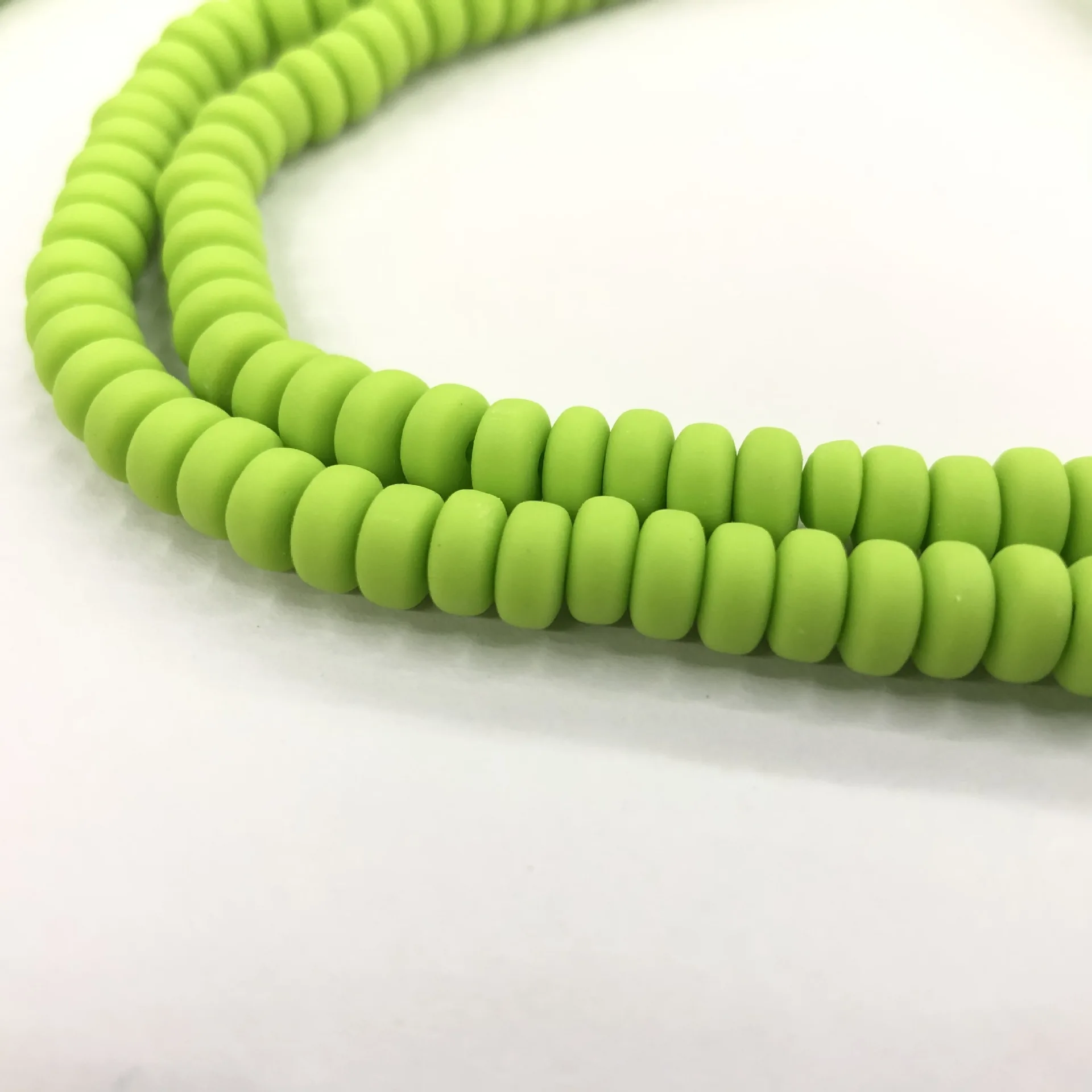 Wholesale Colorful Clay Abacus Beads for DIY Bracelet Necklace Jewelry Candy Accessories