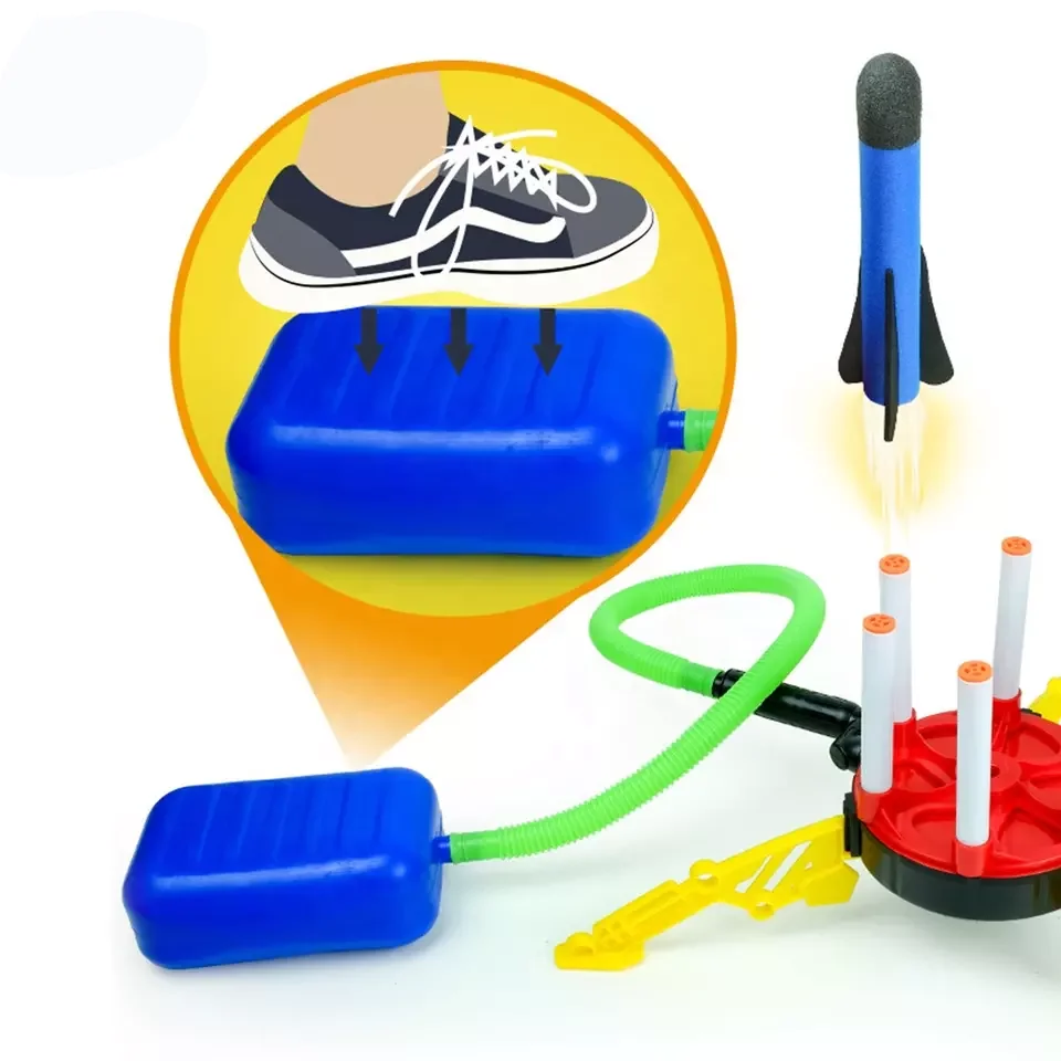 Hot Selling EVA Foam Rocket Launcher Rocket Toys For Child Model Rocket Launching For Kids
