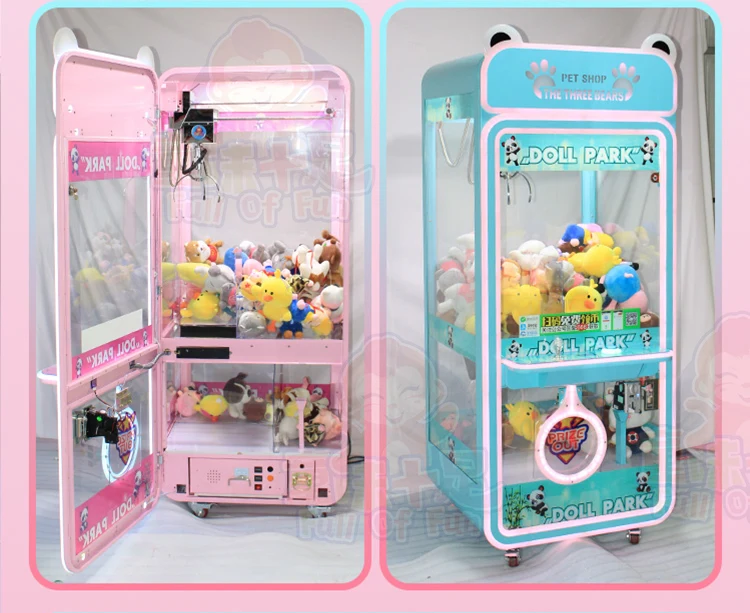 Wholesale Plush Toys For Large Claw Machine Toy Crane Claw Machine Transparent With Card Reader And Bill Operated