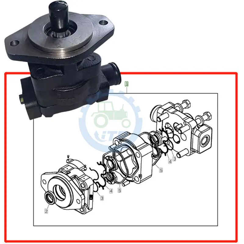 Гидравлический насос AT179792 подходит для John Deere 310G 310E 310J 310K 210L 710D