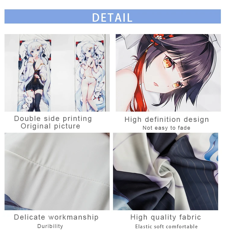 
cheap wholesale anime pillow case custom dakimakura 