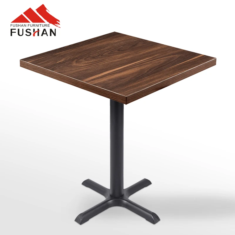 Fushan Modern Restaurant  Square Timber Dining Wood Restaurant Table Top For Coffee Shop