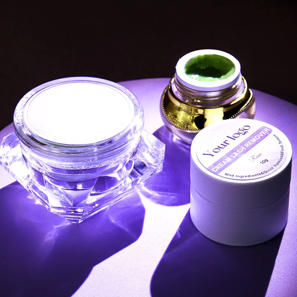 Private Label Lash Extension Remover Makeup Cream Pink Blue No Irritation Gel Lash Adhesive Remover Lash Extension Glue Remover