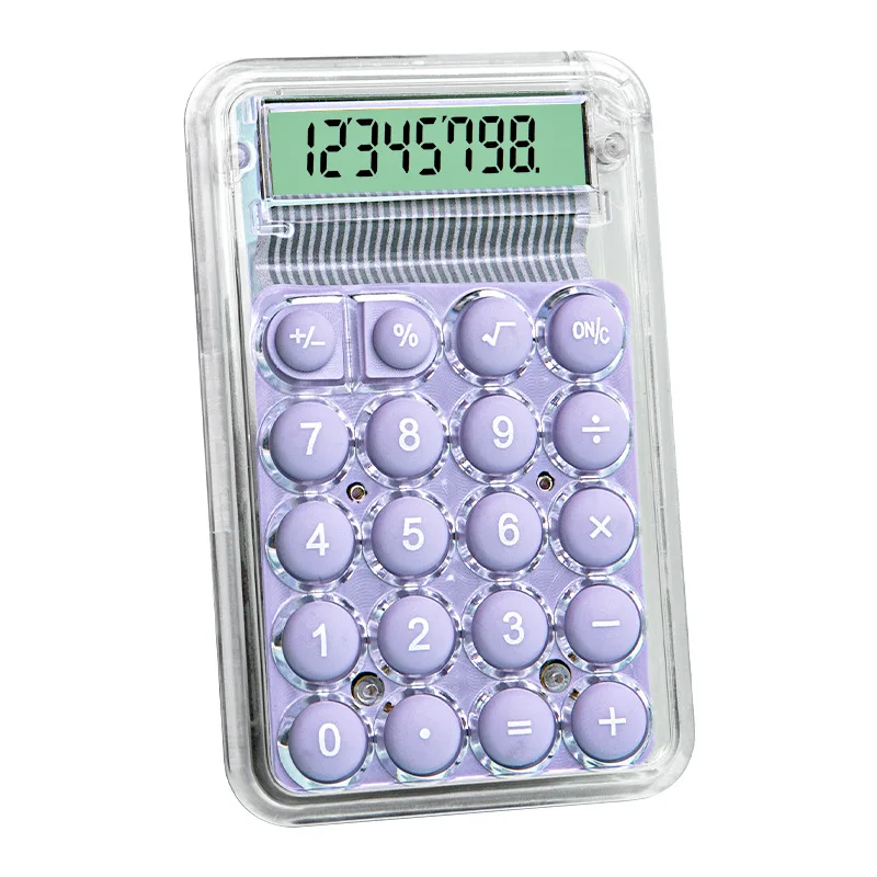 PD Transparent candy fashion mini portable small calculator portable office primary school student computer wholesale