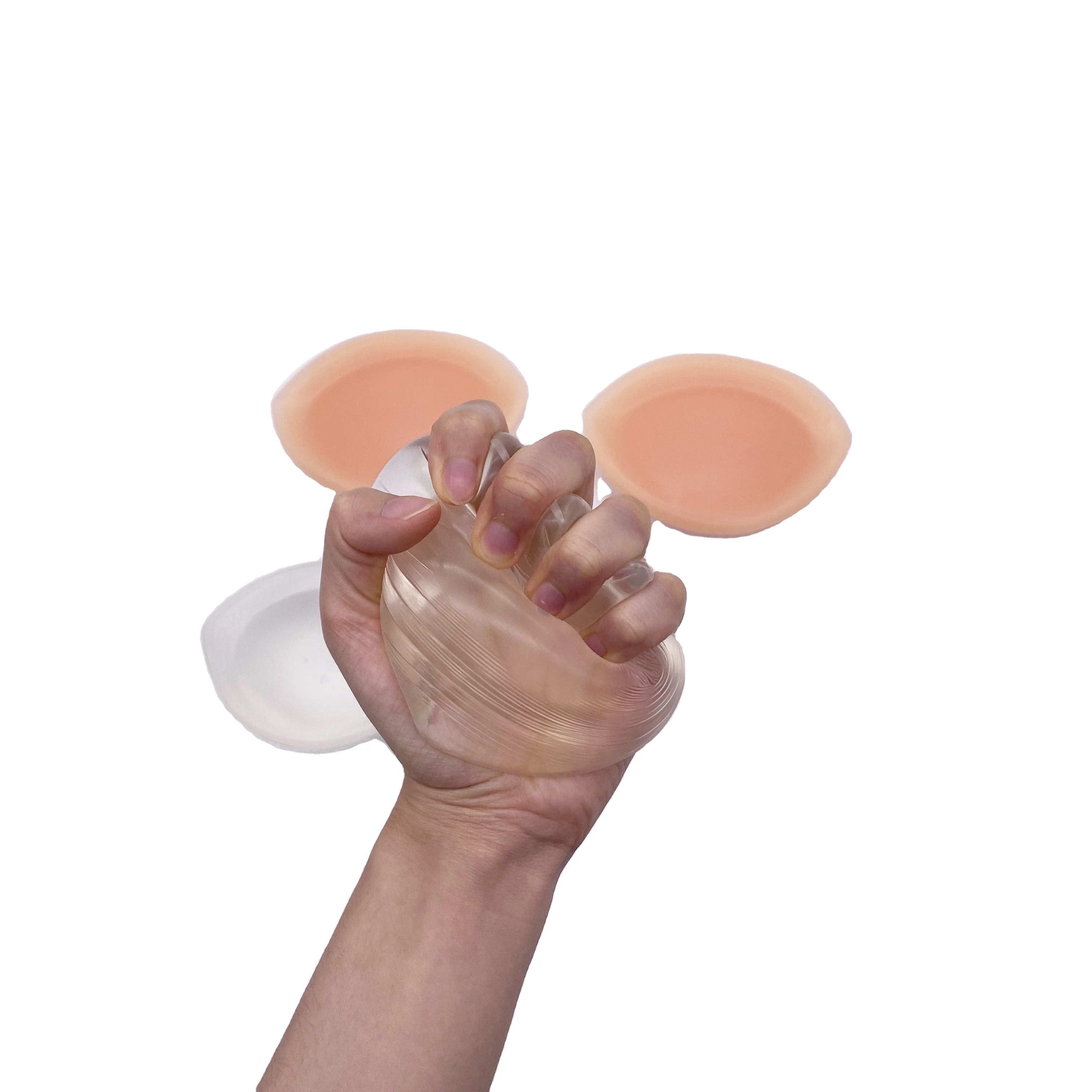 Durable Shape Clear And Skin Silicon Thick Bra Pad Reusable Bra Inserted Breast Lift Pad Push Up Big Breast For Sexy Women