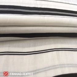 Модная стильная мягкая дышащая полосатая ткань из 100% вискозы для женской одежды