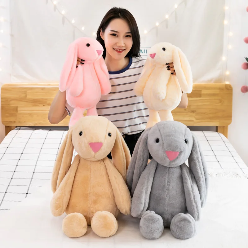 Cute Cartoon Plush Toy Stuffed Animal Dolls Children Girl Birthdffy ToySoft Stuffed Animals Kids Long Ear Bunny Rabbit Sleeping