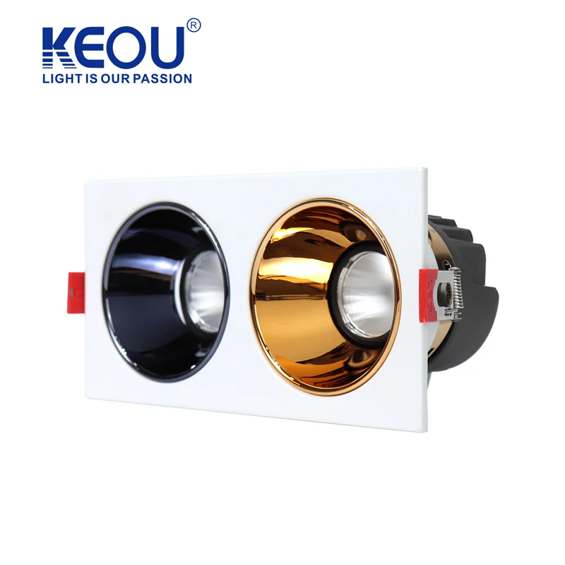 Customizable cob led downlight mounted led down light square cob light led